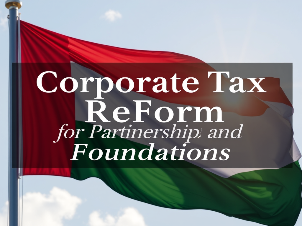 UAE Corporate Tax Reform: New Benefits for Partnerships and Foundations